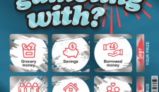 A Gamble Aware poster designed as a scratchie