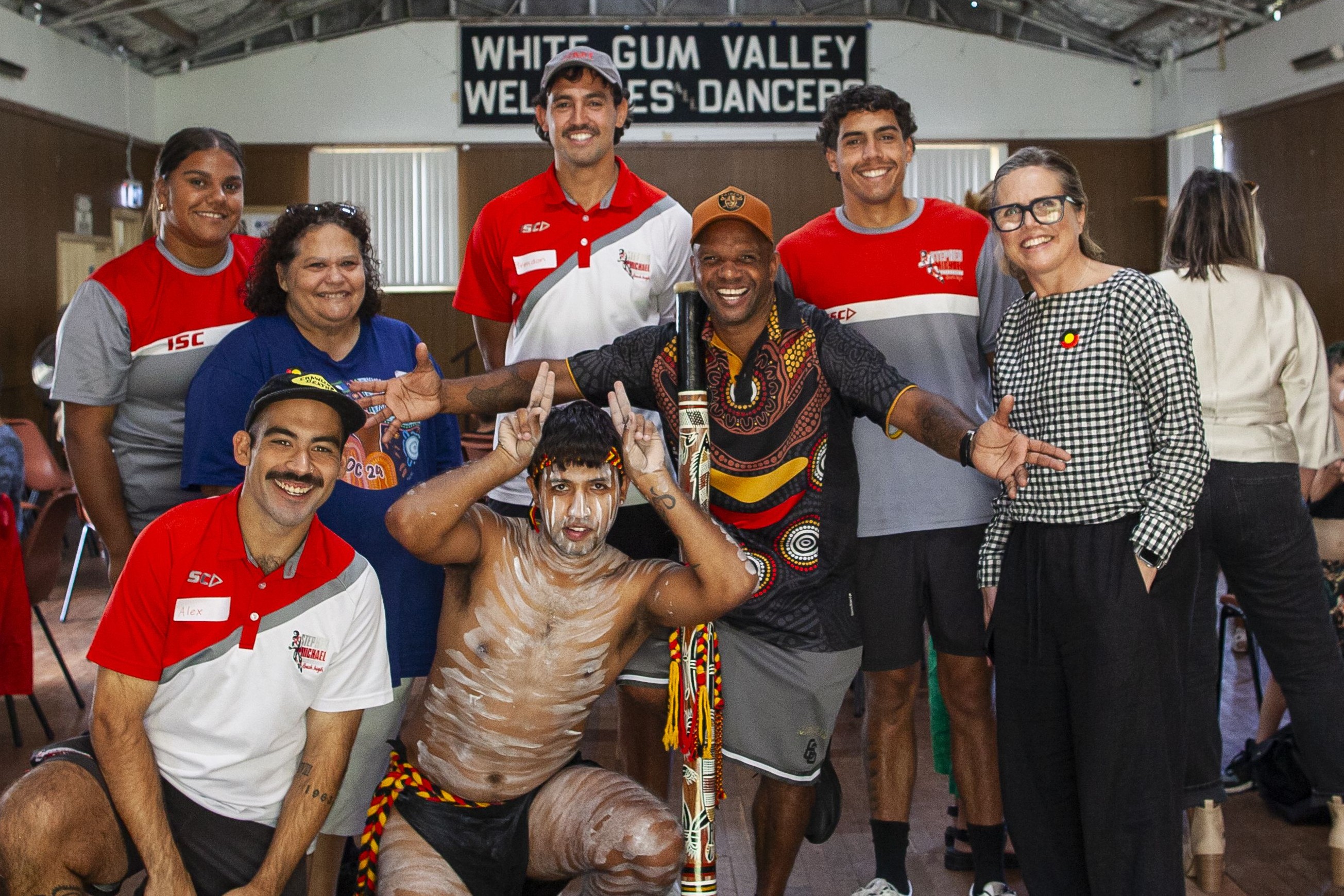 group photo of a group of Aboriginal people who were participants at the Djeran Cultural Connection Day
