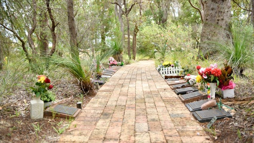 garden ground niche in Jarrah Walk at Midland Cemetery